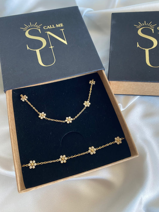 FLEUR| Coffret/parure bijoux