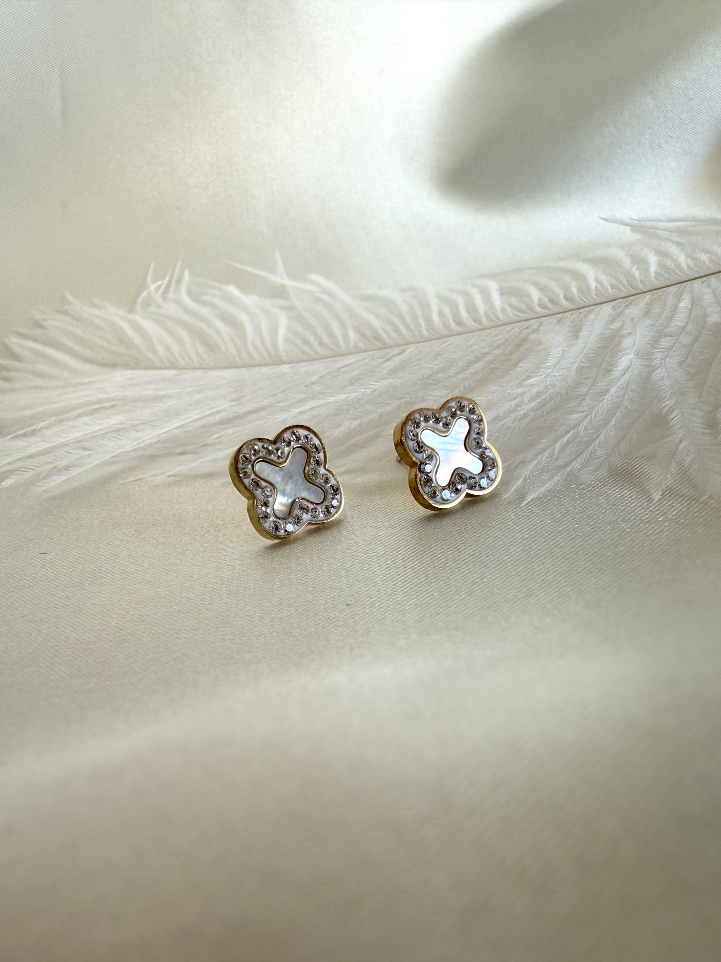 LINA|Boucles d'oreilles acier inoxydable