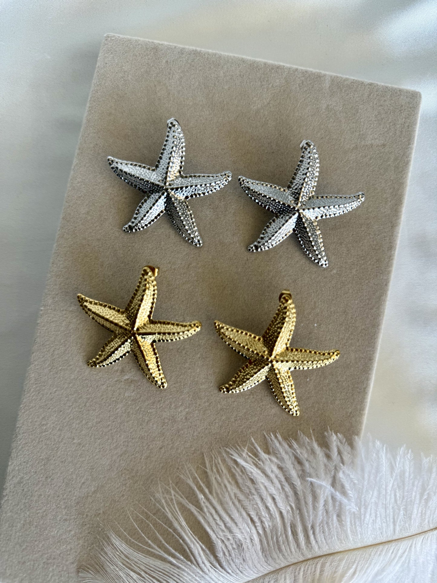 STARS|Boucles d'oreilles acier inoxydable