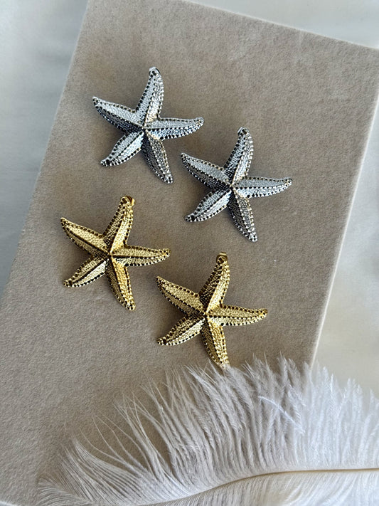 STARS|Boucles d'oreilles acier inoxydable