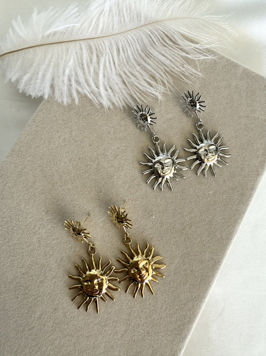 SUNA|Boucles d'oreilles acier inoxydable