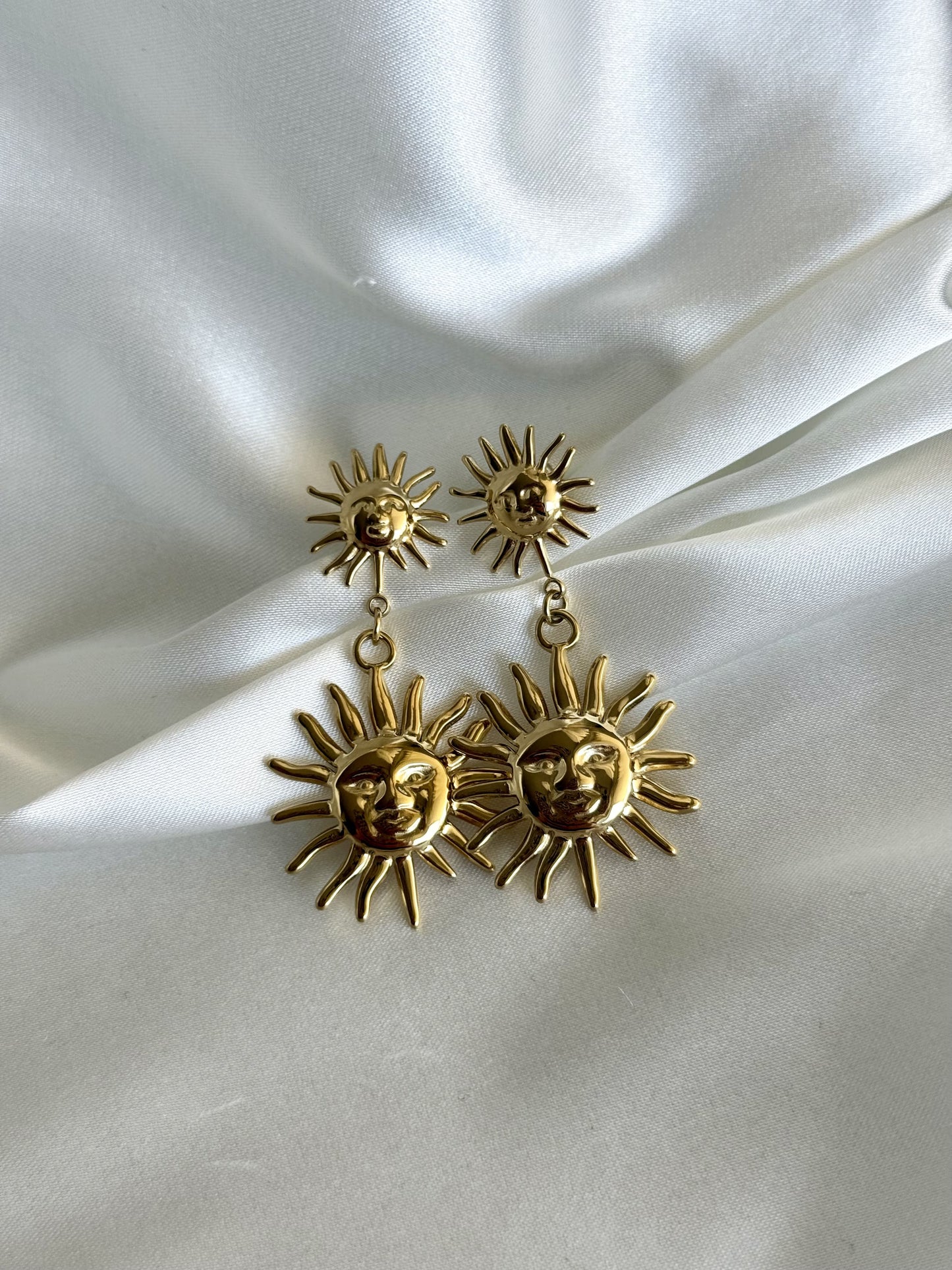SUNA|Boucles d'oreilles acier inoxydable