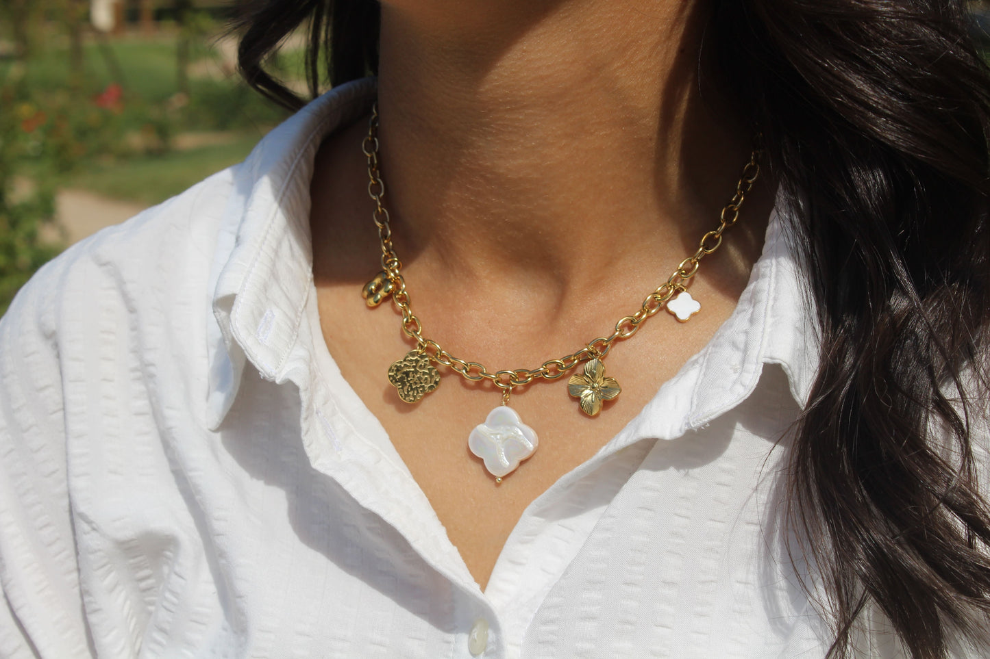 AMBRE |Collier en acier inoxydable