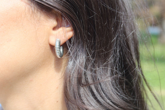 CARMEN|Boucles d'oreilles acier inoxydable