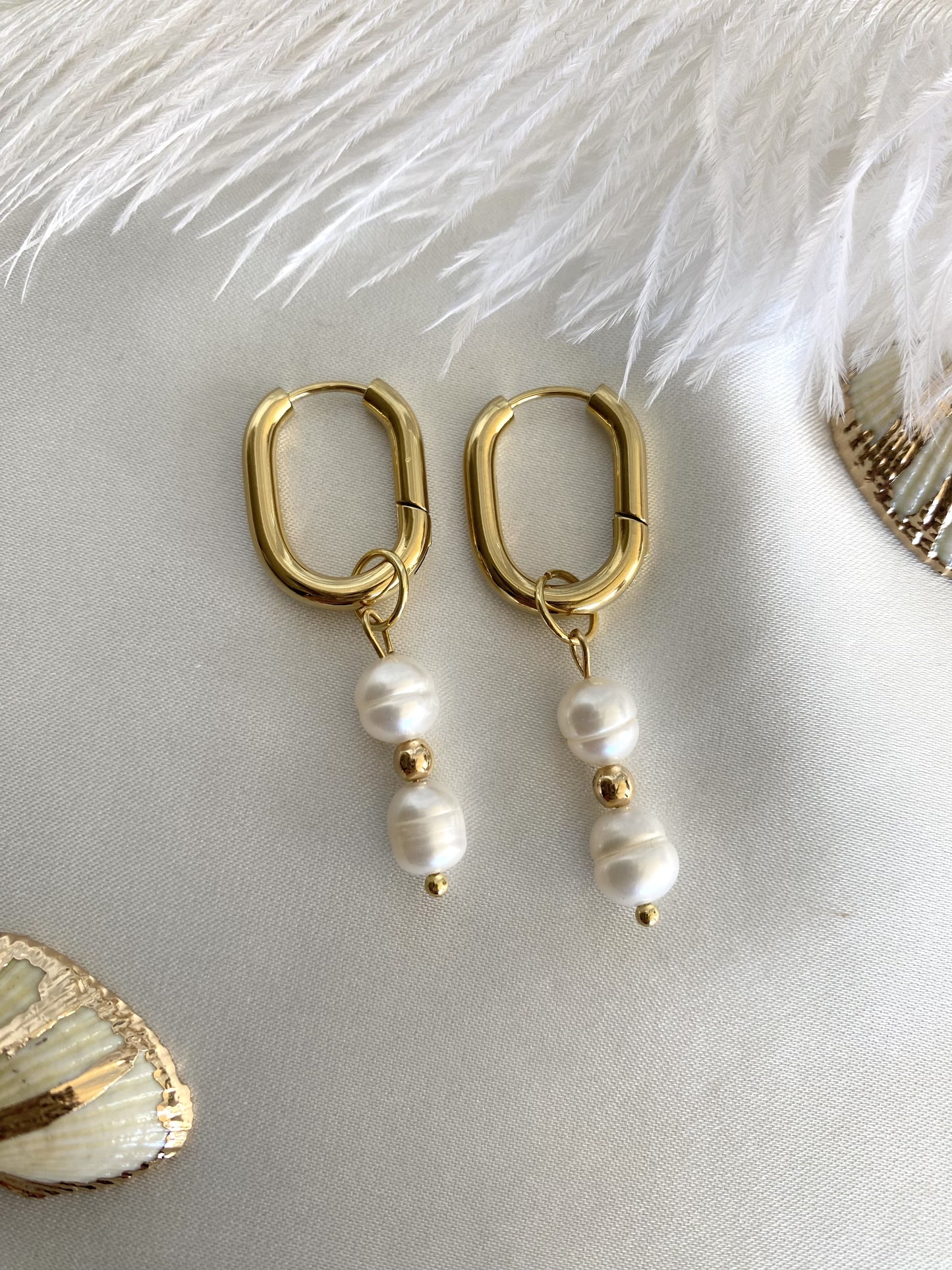 AYLA | Boucles d'oreilles en perles d'eau douce