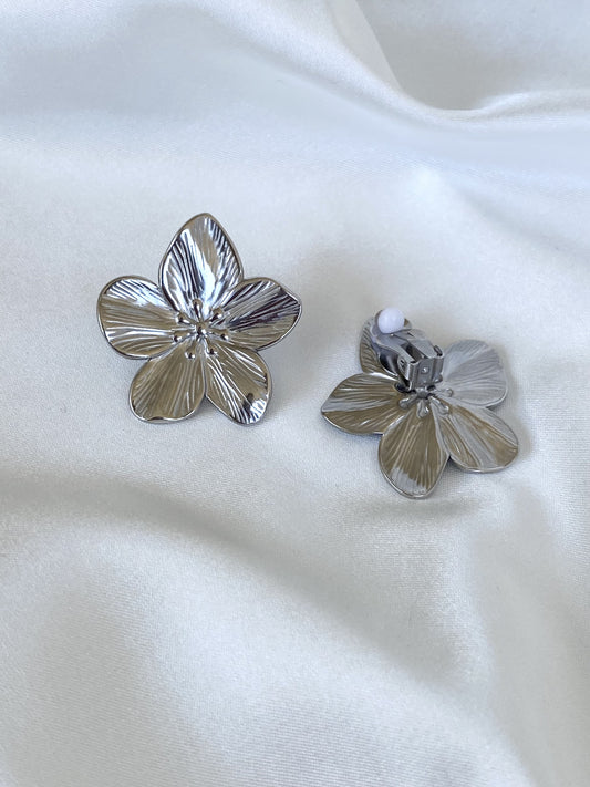 DALIA (sans perçage)|Boucles d'oreilles acier inoxydable