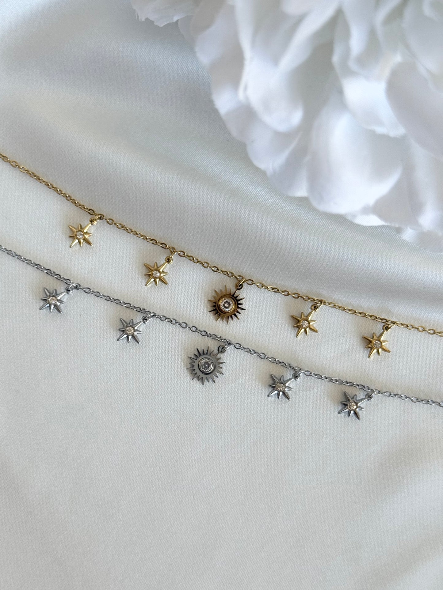 NAIA |Bracelet breloques acier inoxydable