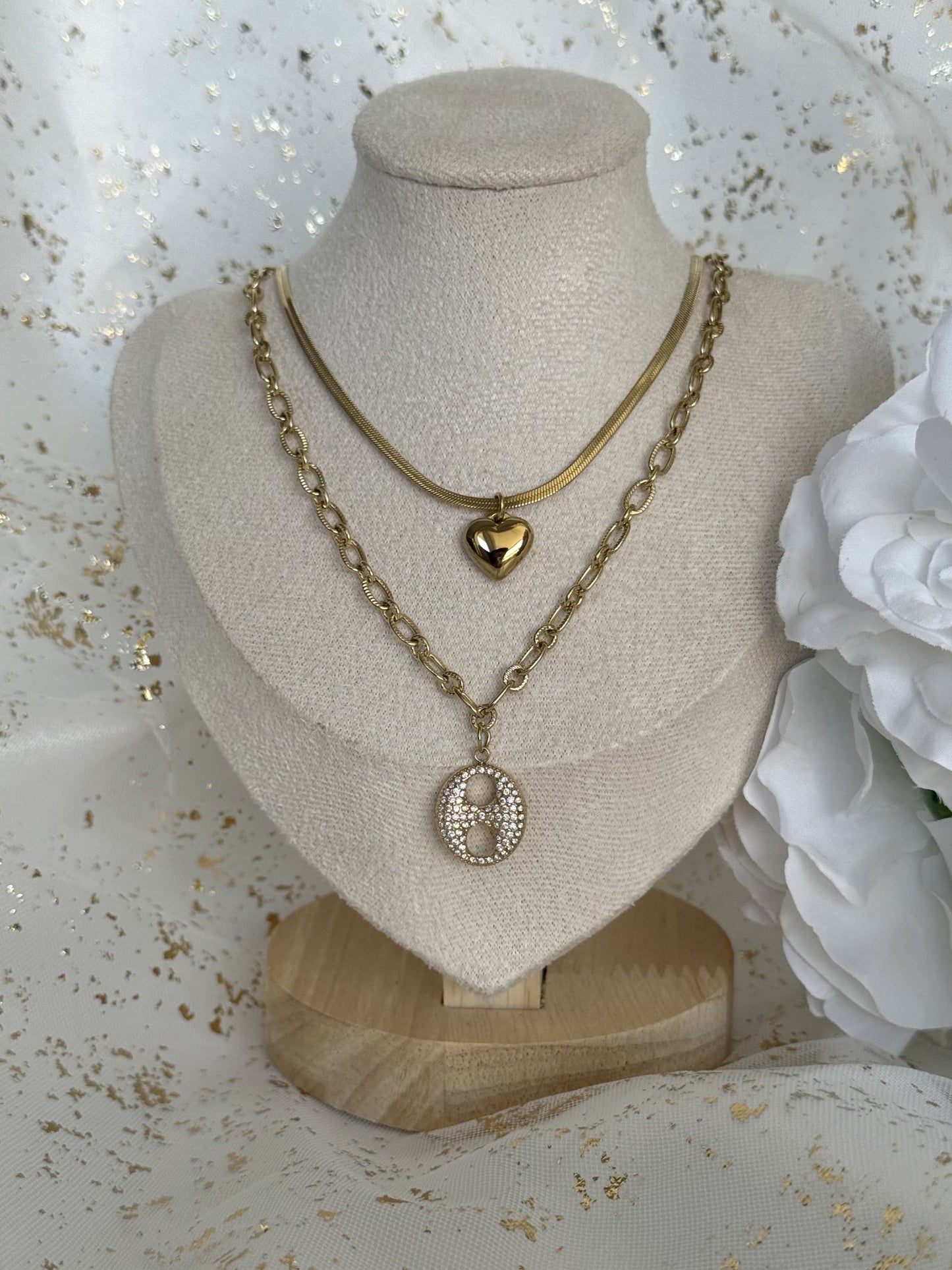 CLEA |Collier double en acier inoxydable