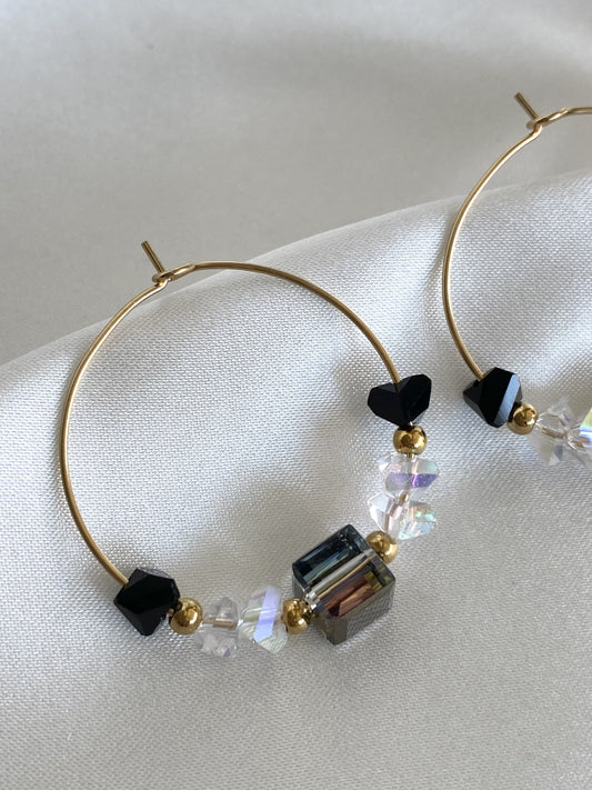 CHIARA | Boucles d'oreilles en perles de crystal