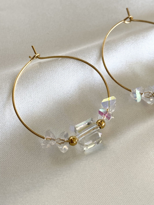 LORENA | Boucles d'oreilles en perles de crystal