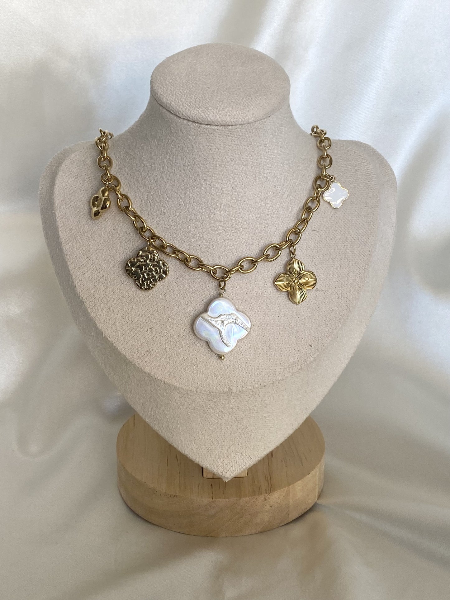 AMBRE |Collier en acier inoxydable