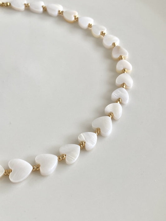 ANITA | Collier perles nacrées et acier inoxydable