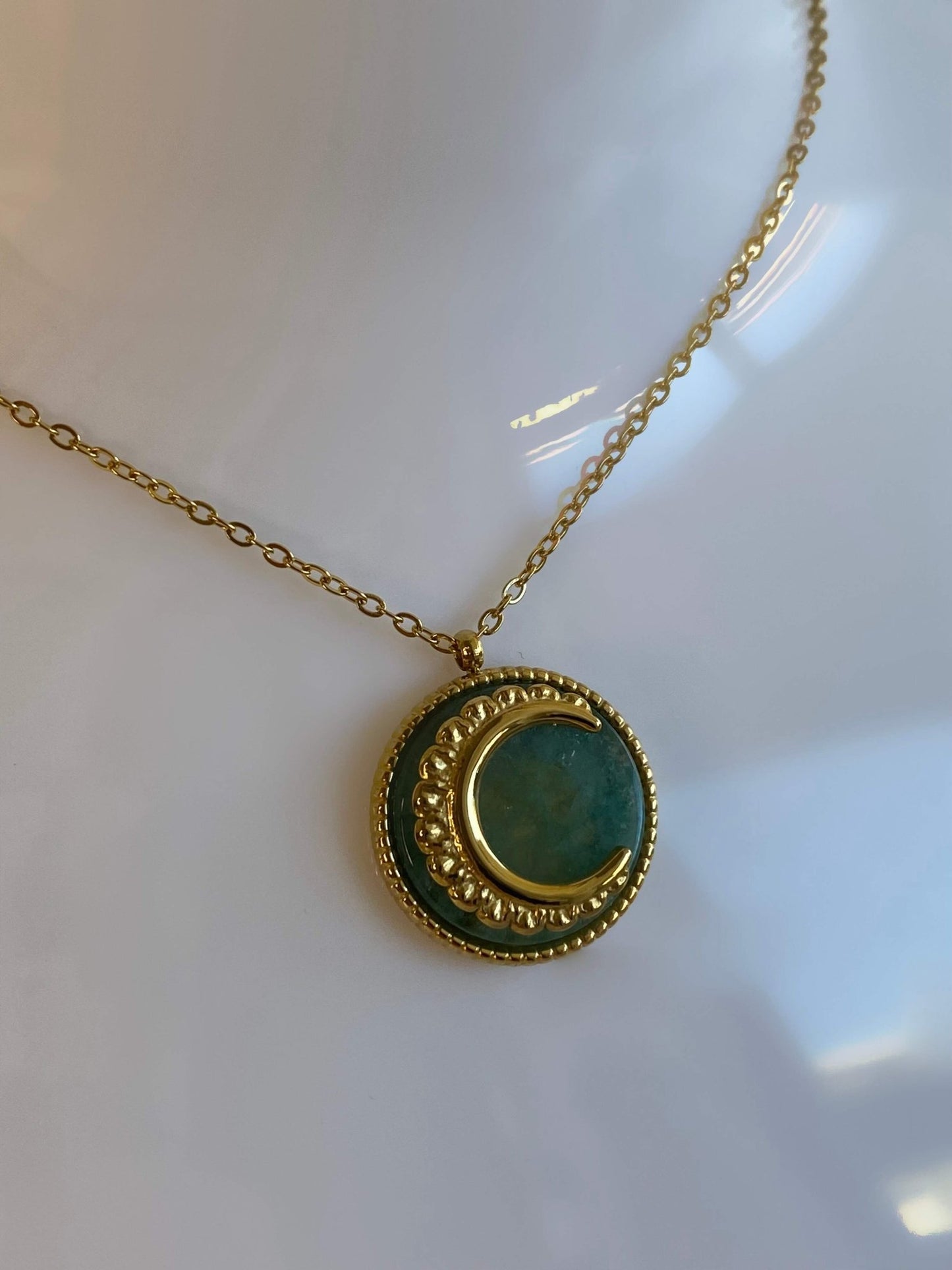 LUNE|Collier en acier inoxydable