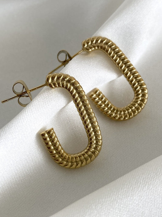 EMMA|Boucles d'oreilles acier inoxydable