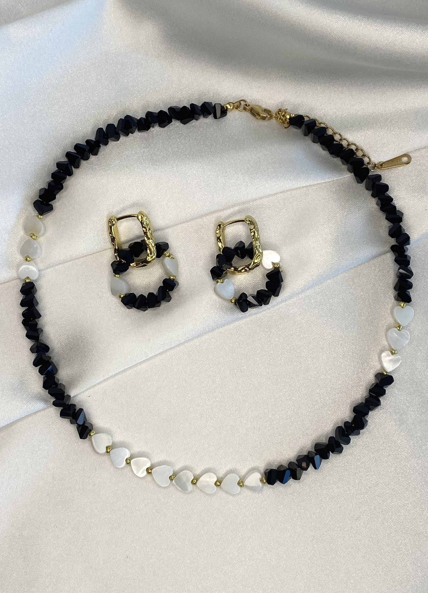 MELIA | Ensemble collier et boucles d'oreilles