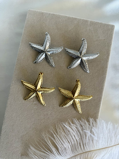 STARS｜Boucles d'oreilles acier inoxydable