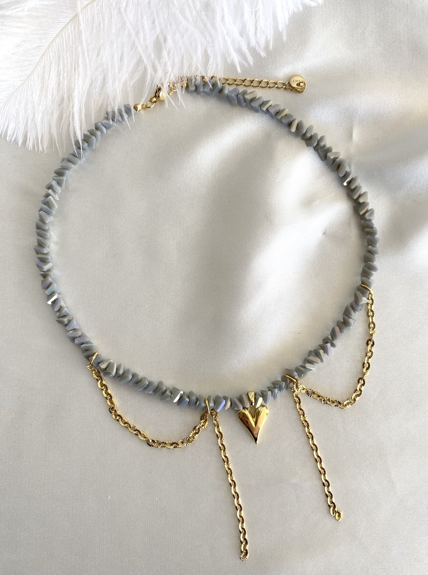 JASMINE | Collier en perles et acier inoxydable