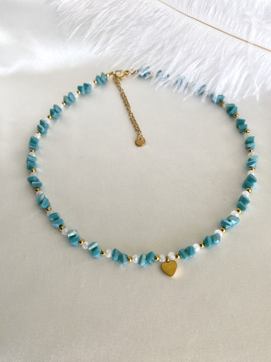 ZÉLIE | Collier en perles et acier inoxydable