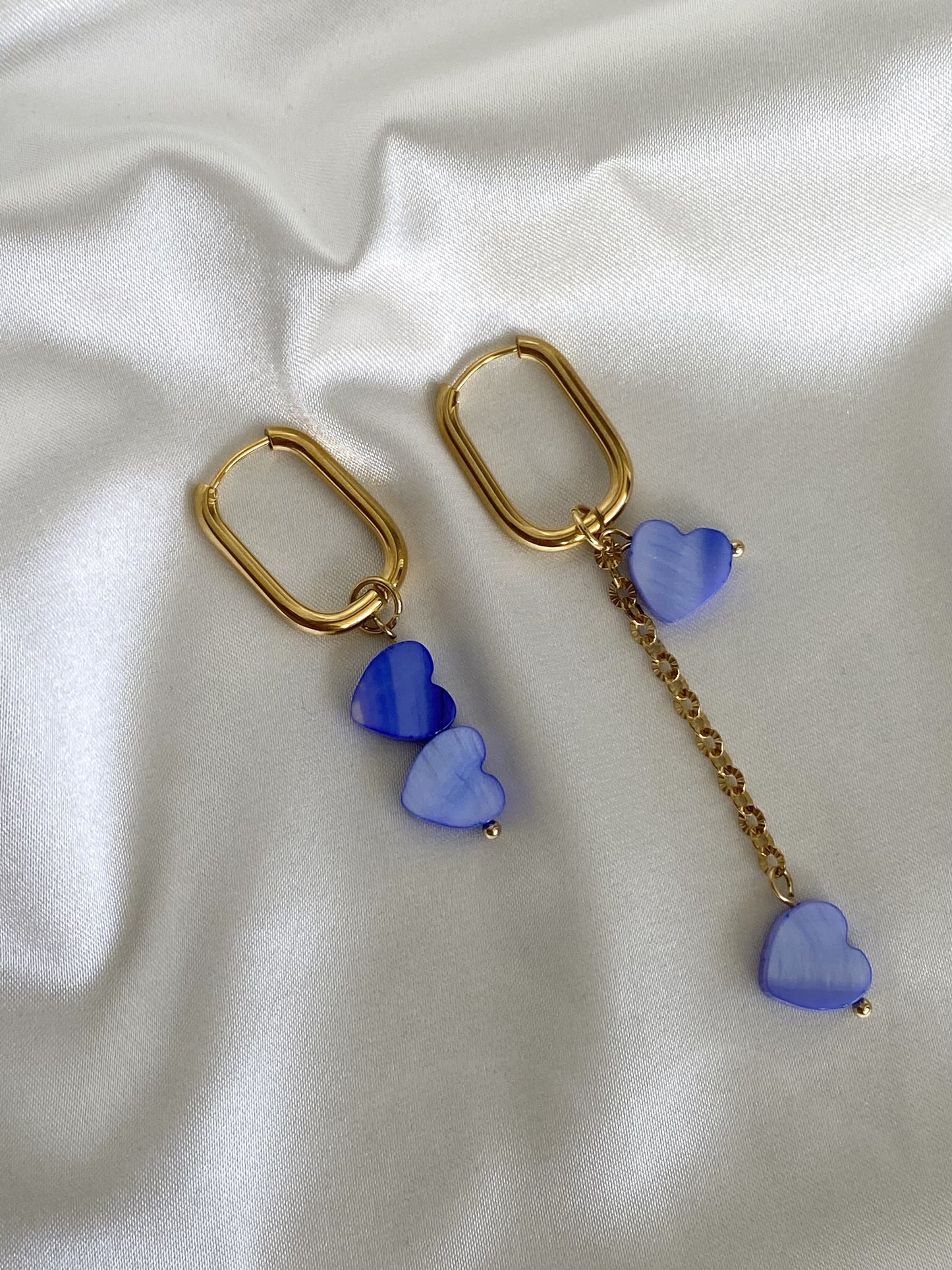 BAHIA | Boucles d'oreilles en perles de nacre et acier inoxydable