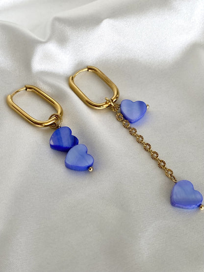 BAHIA | Boucles d'oreilles en perles de nacre et acier inoxydable