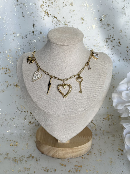 MILA ｜Collier breloques en acier inoxydable