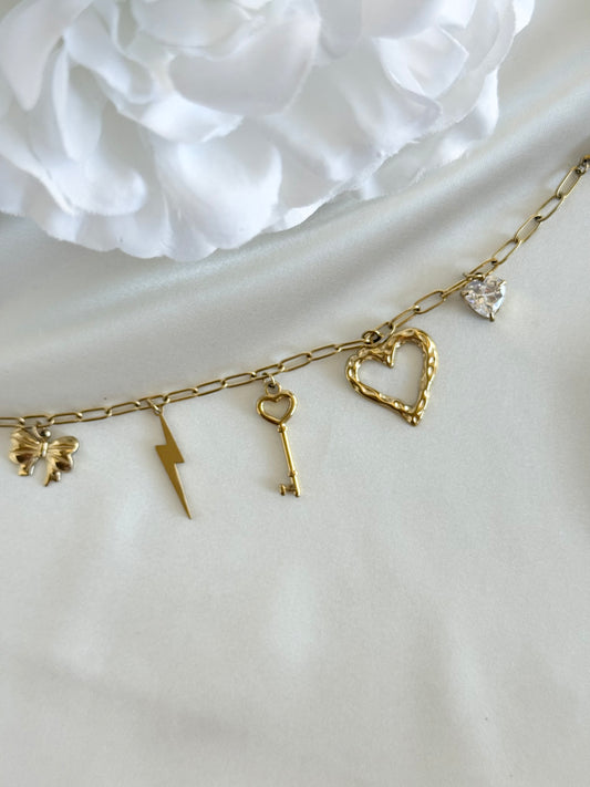 THALIE ｜Bracelet breloques acier inoxydable