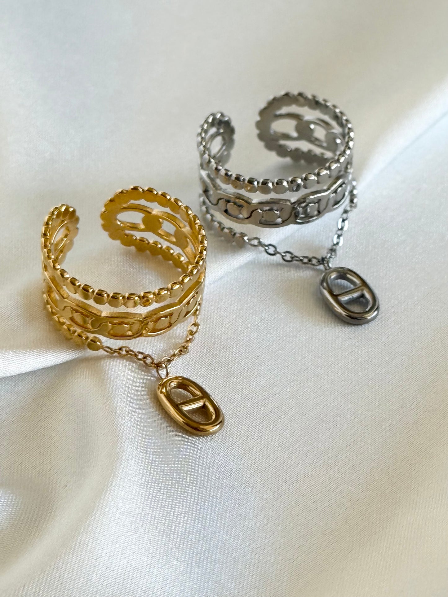 CAMELIA | Bague en acier inoxydable