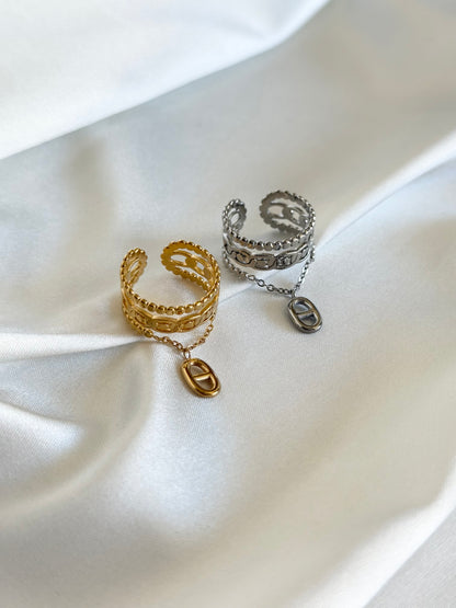 CAMELIA | Bague en acier inoxydable