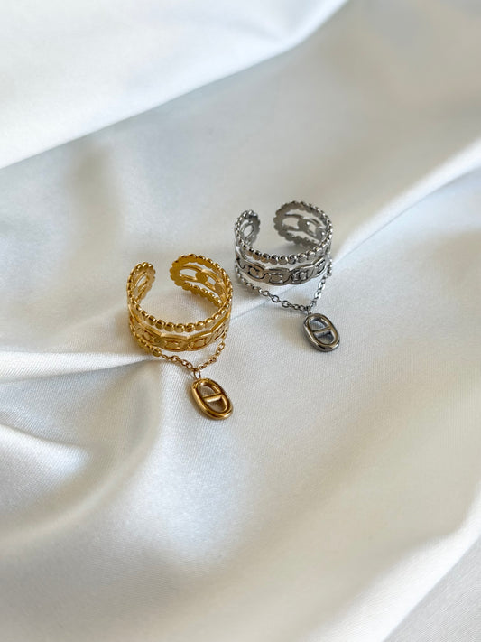 CAMELIA | Bague en acier inoxydable