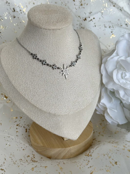 IRIS ｜Collier en acier inoxydable