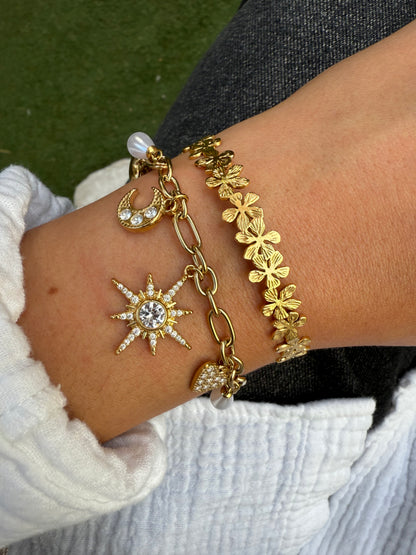 LYRA ｜Bracelet breloques acier inoxydable