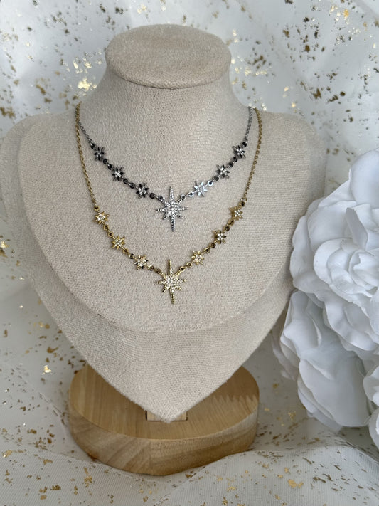 IRIS ｜Collier en acier inoxydable