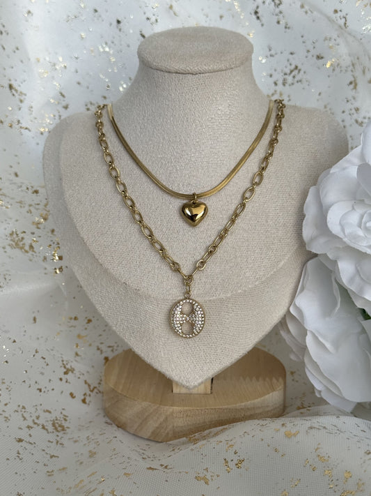 CLEA ｜Collier double en acier inoxydable