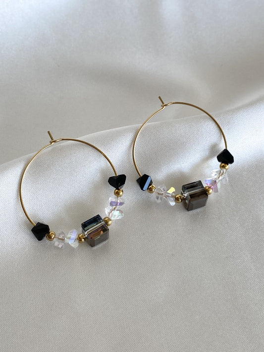 CHIARA | Boucles d'oreilles en perles de crystal