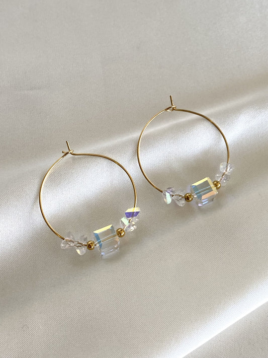 LORENA | Boucles d'oreilles en perles de crystal