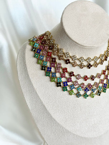 BLOOM｜Colliers en acier inoxydable et zircons