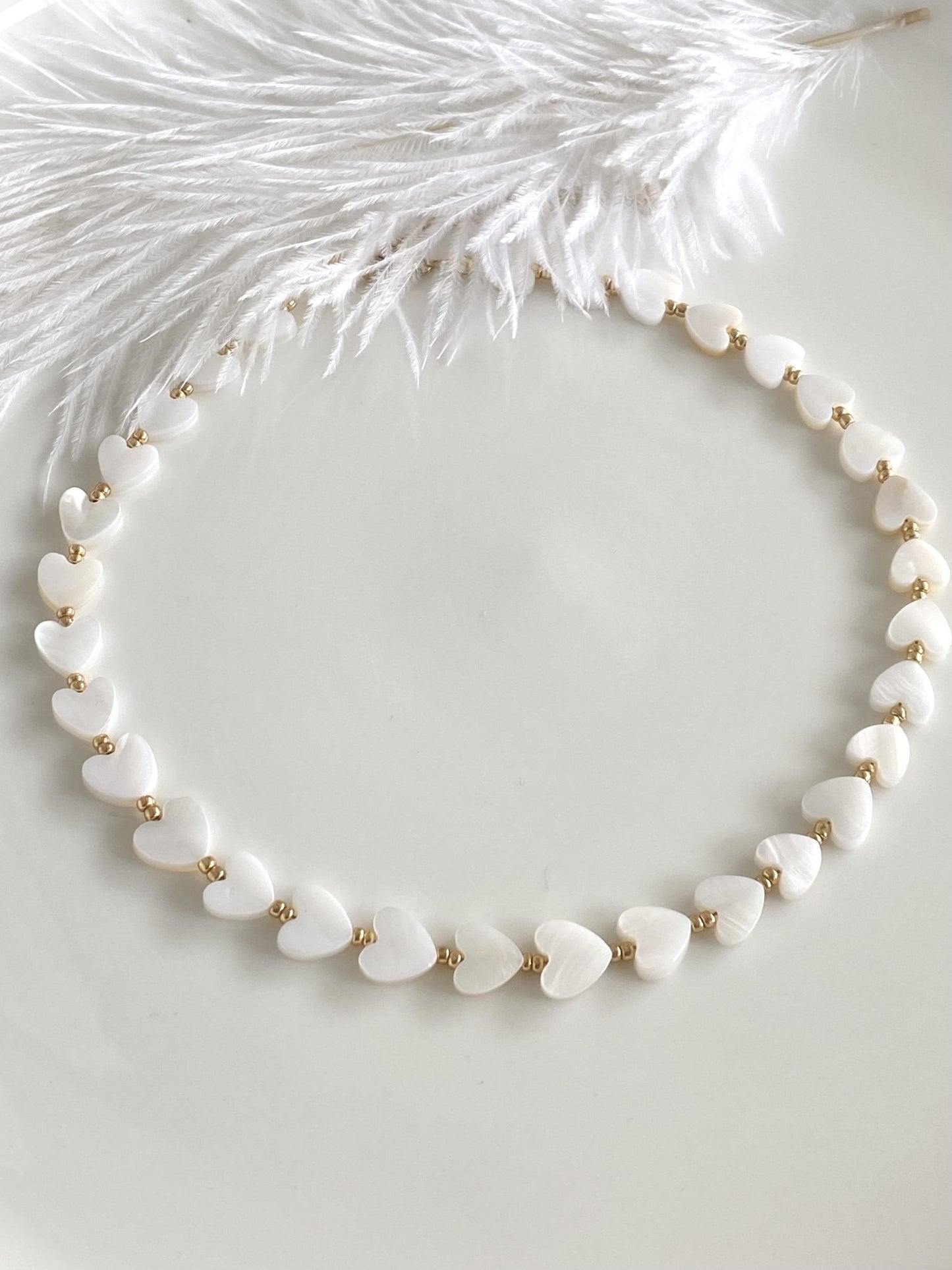 ANITA | Collier perles nacrées et acier inoxydable
