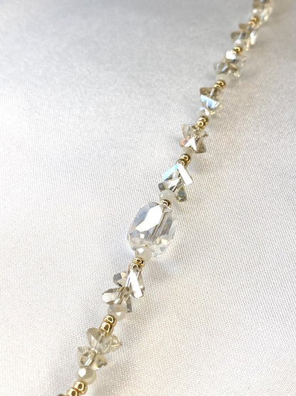 SERENA｜Bracelet acier inoxydable et perles