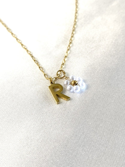 MARGUERITE |  Collier personnalisé avec initiale