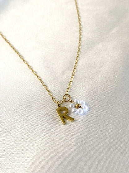 MARGUERITE |  Collier personnalisé avec initiale