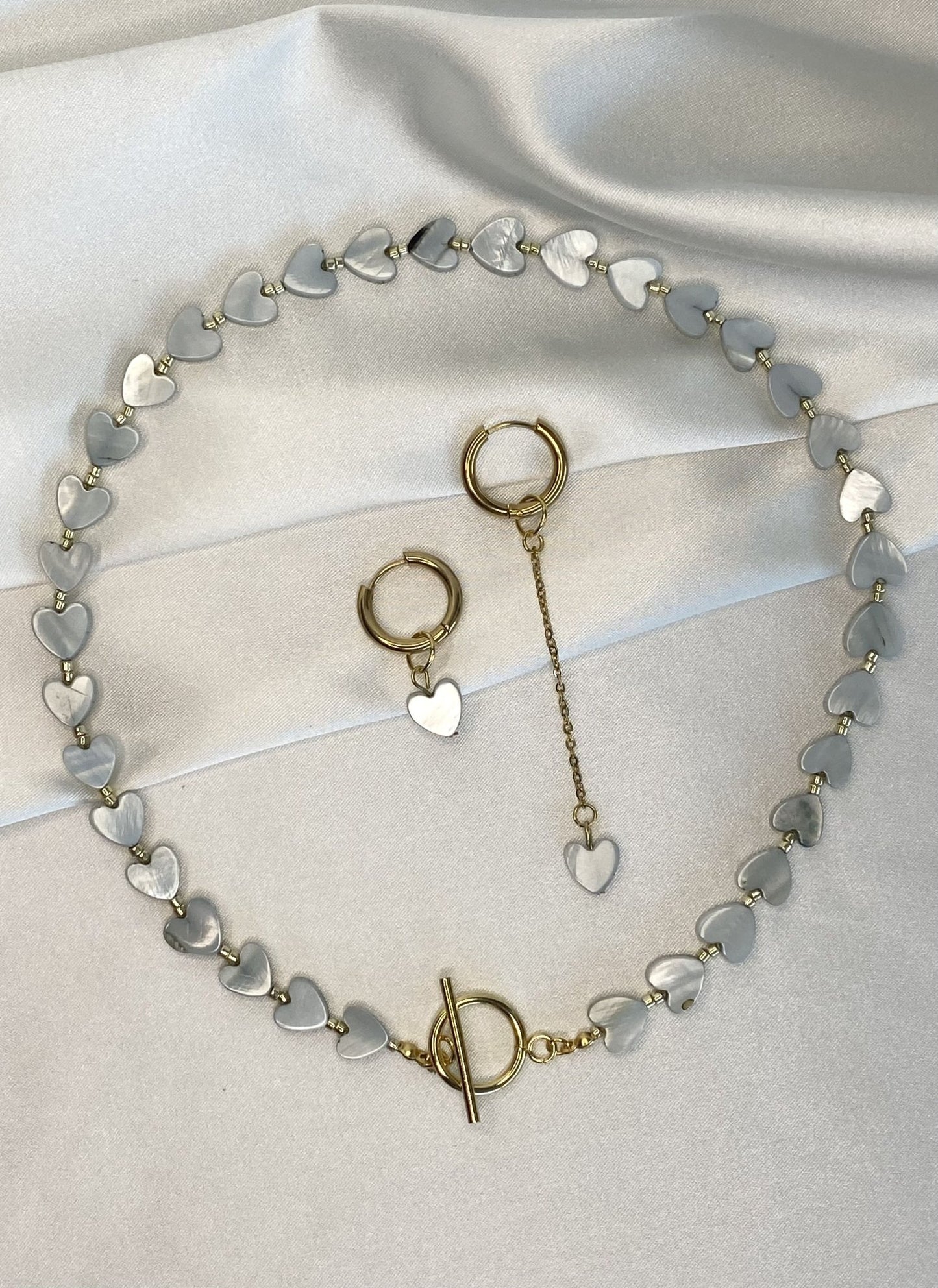 LOVE | Ensemble collier et boucles d'oreilles